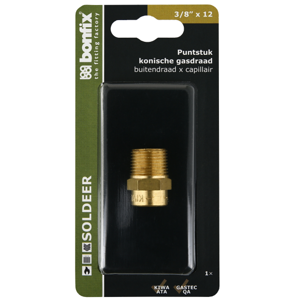 Blisters: Messing soldeerfittingen