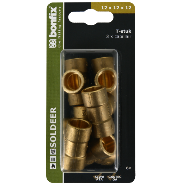 Blisters: Messing soldeerfittingen