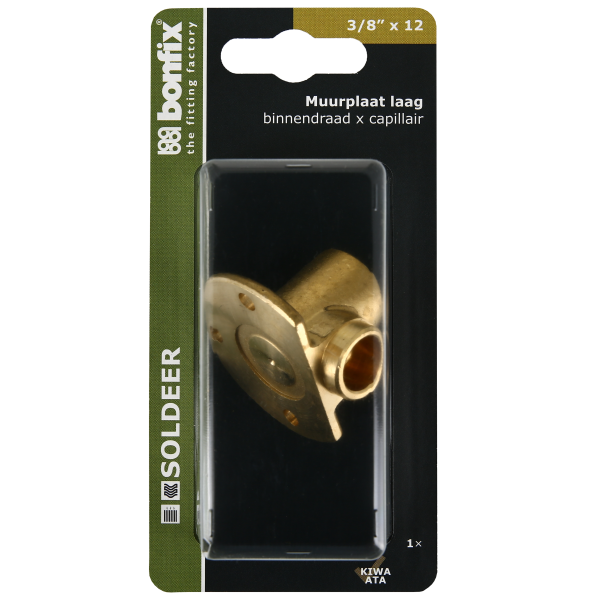 BONFIX Blister Muurplaat laag 3/8" binnendraad x 12 mm