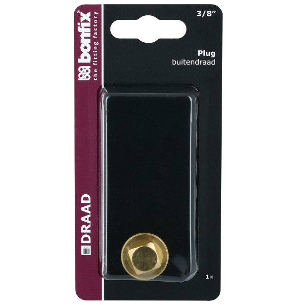 BONFIX Blister Plug met vierkant 3/8"