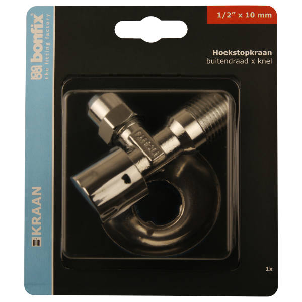 BONFIX Blister hoekstopkraan 1/2 x 10 mm