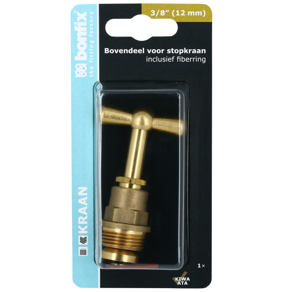 BONFIX Blister Messing bovendeel voor stopkraan 3/8" (12 mm)