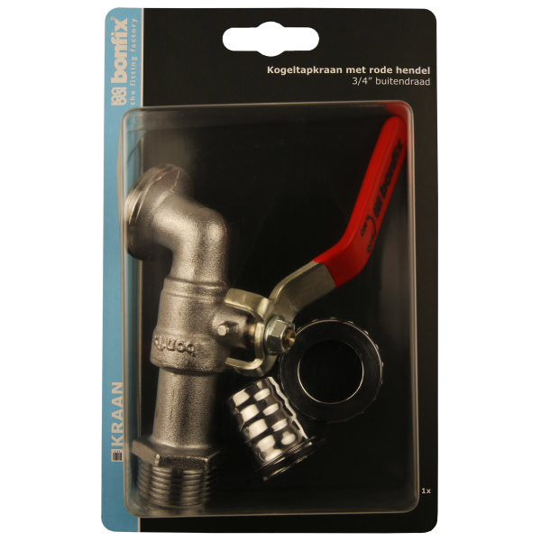 BONFIX Blister kogeltapkraan 3/4 met hendel