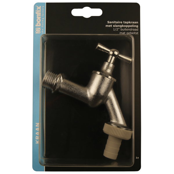 BONFIX Blister tapkraan 1/2 + Wartel mat-chr