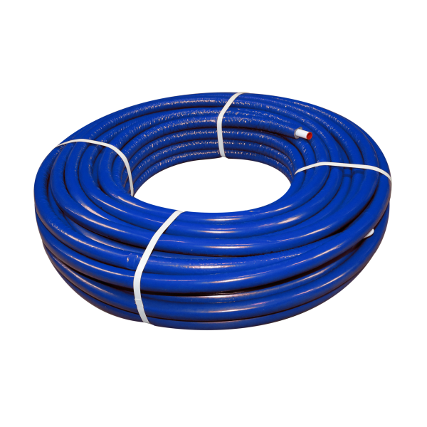 BONFIX Alu-pers systeembuis + 6 mm iso blauw 25 x2,5 rol 50m