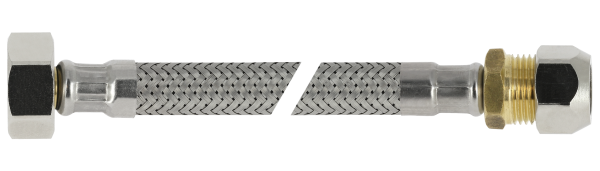 BONFIX Blister RVS Flexibele slang 60 cm 1/2"bi x 12 mm knel