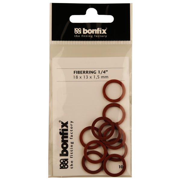 BONFIX Fiberring 1/4" (18 x 13 x 1,5 mm) 10 stuks