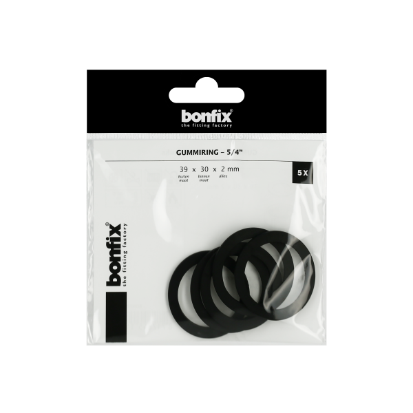 BONFIX Gummiring 5/4" (39 x 30 x 2 mm) 5 stuks