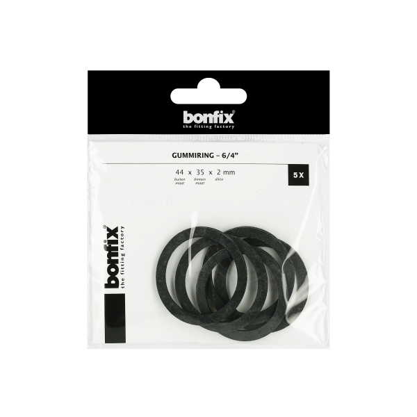 BONFIX Gummiring 6/4" (44 x 35 x 2 mm) 5 stuks
