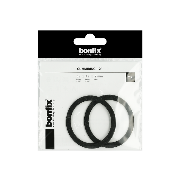 BONFIX Gummiring 2" (55 x 45 x 2 mm) 2 stuks