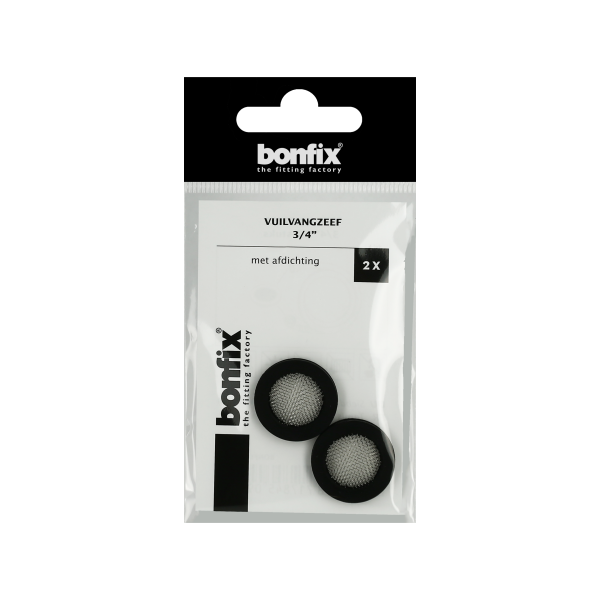 BONFIX Vuilvangzeef 3/4" met afdichting 2 stuks