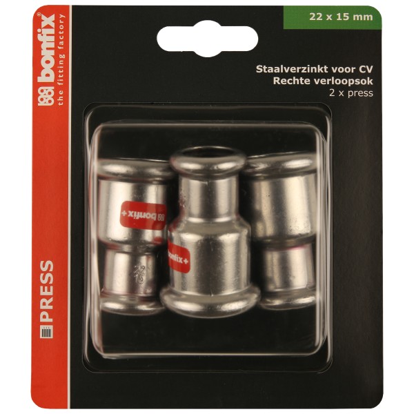 Blisters: Pressfittingen staalverzinkt CV