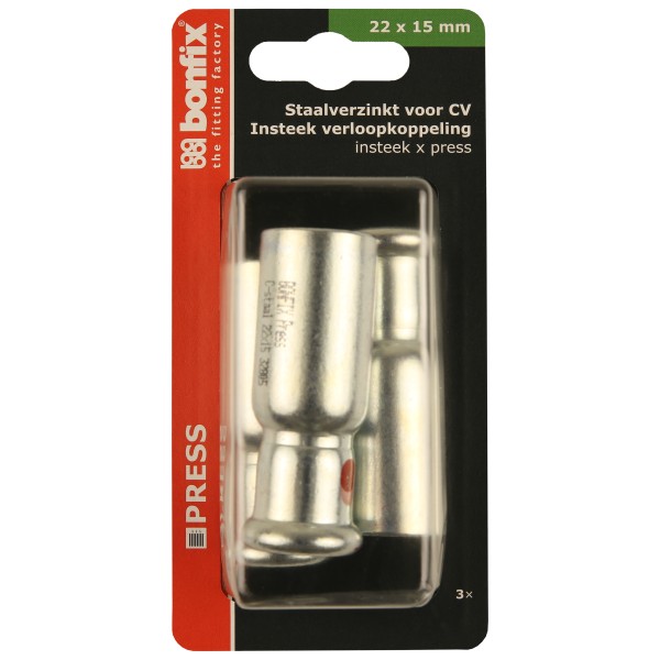 Blisters: Pressfittingen staalverzinkt CV
