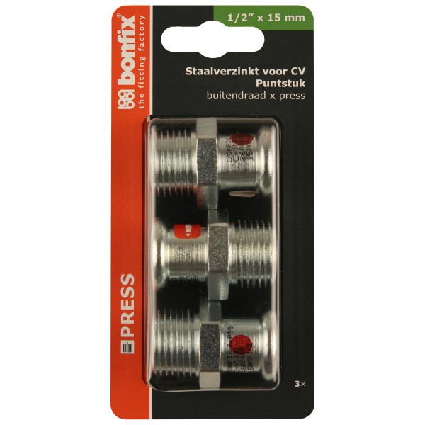Blisters: Pressfittingen staalverzinkt CV