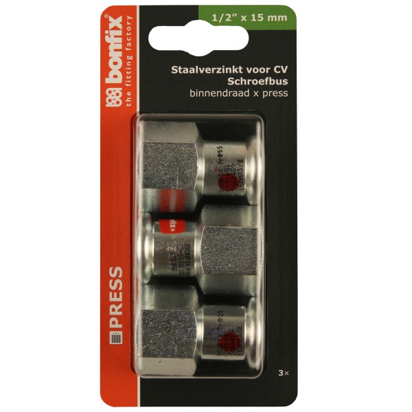 Blisters: Pressfittingen staalverzinkt CV