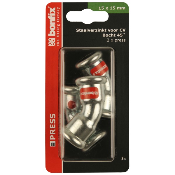 Blisters: Pressfittingen staalverzinkt CV