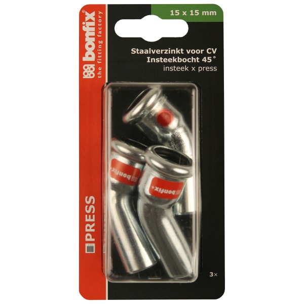 Blisters: Pressfittingen staalverzinkt CV