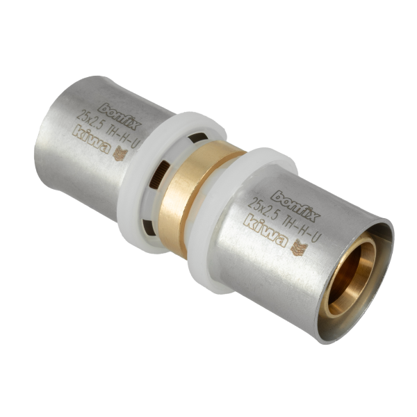 BONFIX Alu-pers rechte koppeling 25 mm