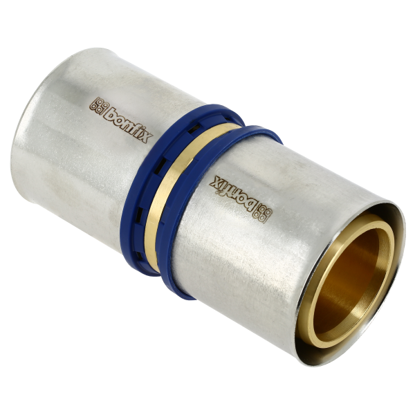 BONFIX Alu-pers rechte koppeling 50 x 50 mm