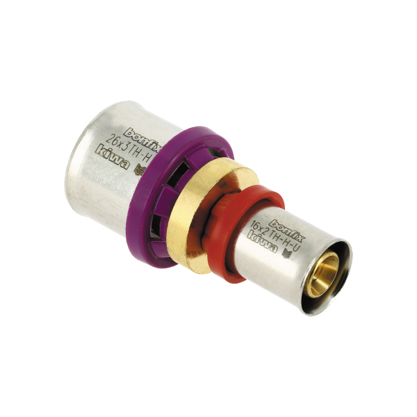 BONFIX Alu-pers rechte verloopkoppeling 26 x 16 mm