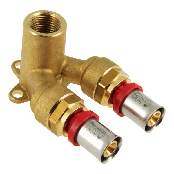 BONFIX Alu-pers muurpl. dubbel 16 x 1/2 x 16 1st.