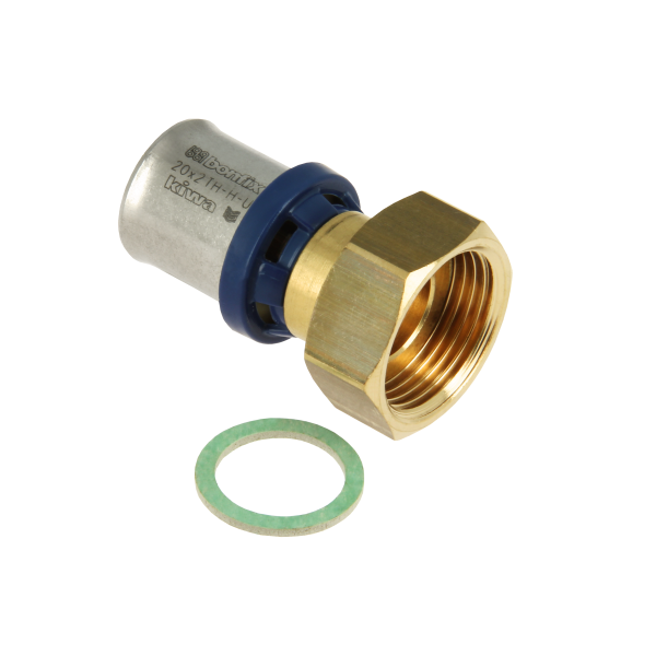 BONFIX Alu-pers 2-delige koppeling 3/4" bi.dr. x 20 1st.