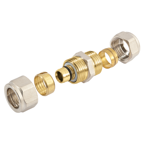 BONFIX Alu-knel Rechte verloopkoppeling 16 x 15 1st