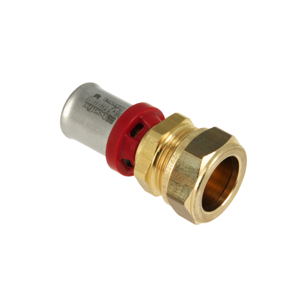 BONFIX Alu-pers rechte verloopkoppeling 16 x 15 mm knel