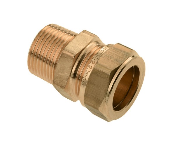 Zakverpakking: Messing & messing vertinde knelfittingen