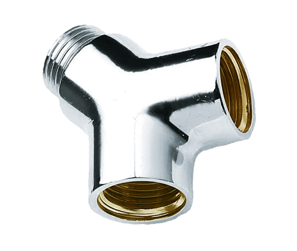 BONFIX Y-stuk 1/2" x 1/2" x 1/2" verchroomd 1st
