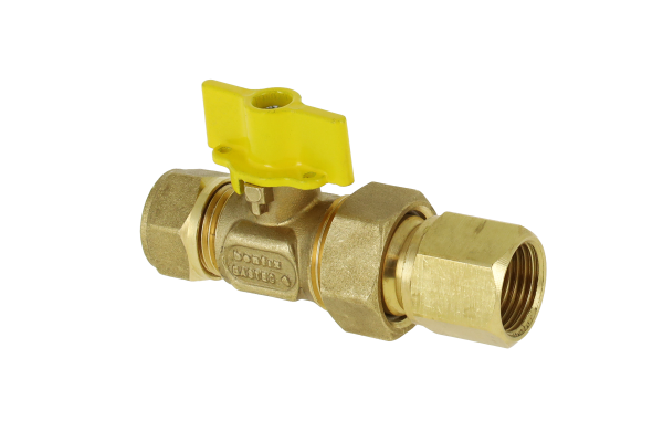 BONFIX messing gaskogelkr. 15 mm knel x 1/2" kop. bi.dr. 1st