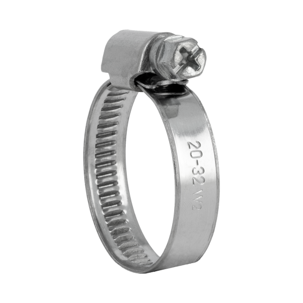 BONFIX Slangklem RVS chroom 20-32 mm, band 9 mm 2st.