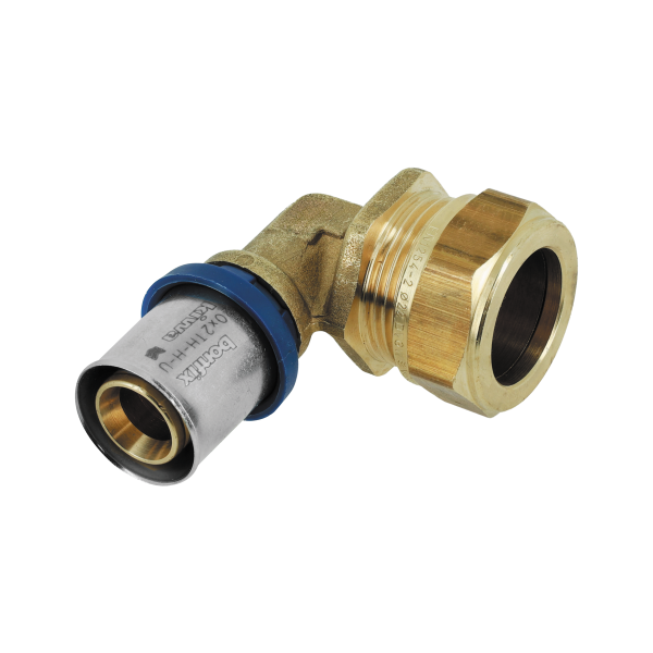 BONFIX Alu-pers knie verloopkoppeling 20 x 22 mm knel