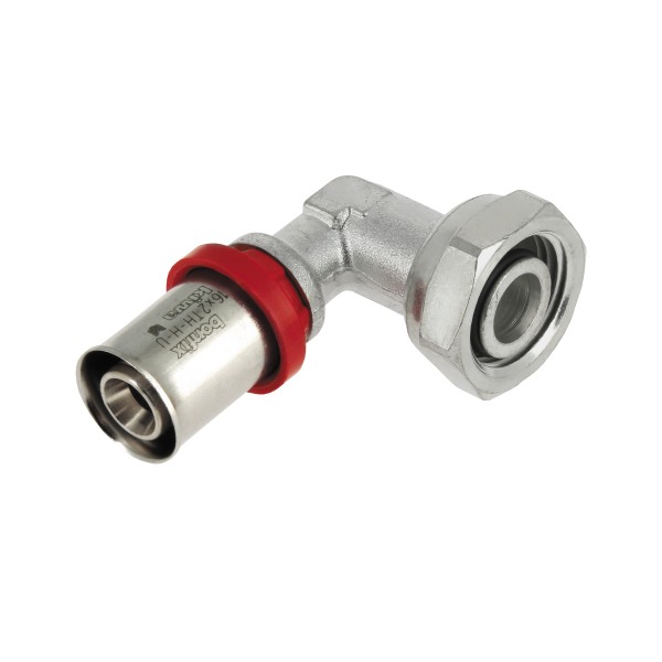 BONFIX Alu-pers vertinde kniekopp. conisch 1/2" bi. x 16 mm