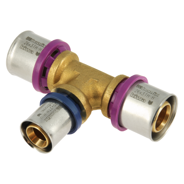 BONFIX Alu-pers verloop T-stuk 26 x 20 x 26 mm