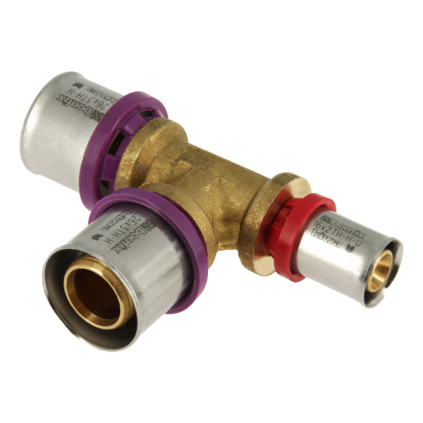 BONFIX Alu-pers verloop T-stuk 26 x 26 x 16 mm