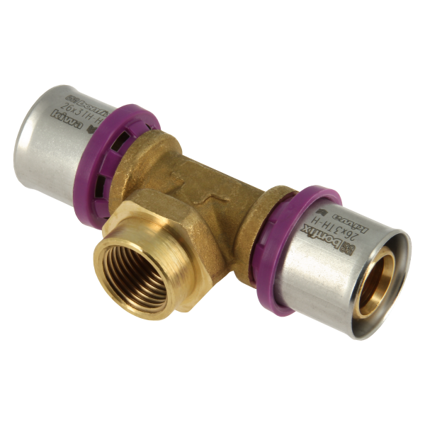 BONFIX Alu-pers T-stuk 26 x 1" bi.dr. x 26 mm