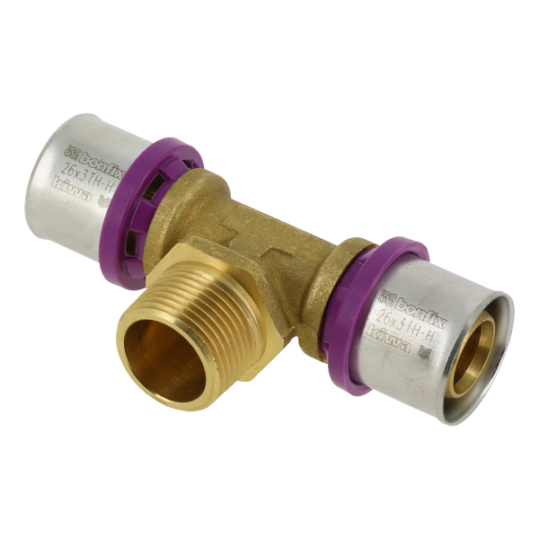 BONFIX Alu-pers T-stuk 26 x 3/4" bu.dr. x 26 mm