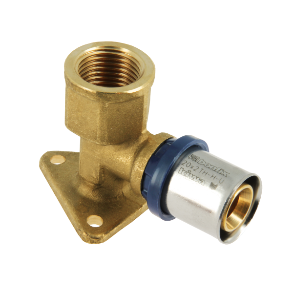 BONFIX Alu-pers muurplaat 1/2" bi.dr. x 20 mm