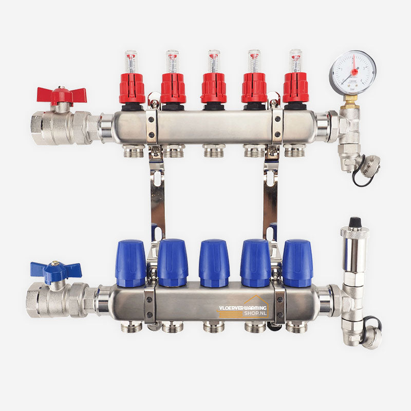 MAGNUM Open Premium RVS Verdeler — 8 Groeps