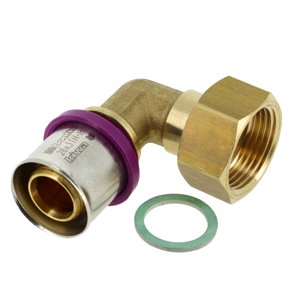 BONFIX Alu-pers 2-del. kniekopp. vl-dichting 3/4" bi. x 26mm