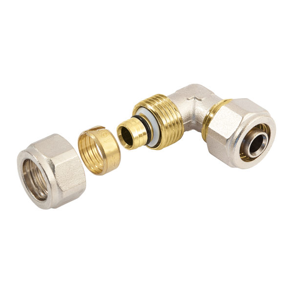 BONFIX Alu-knel kniekoppeling 14 x 14 mm