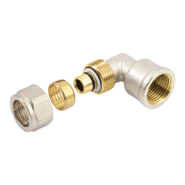 BONFIX Alu-knel kniekoppeling 3/4" binnendraad x 26 mm