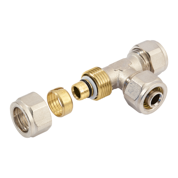 BONFIX Alu-knel T-stuk 25 x 25 x 25 mm