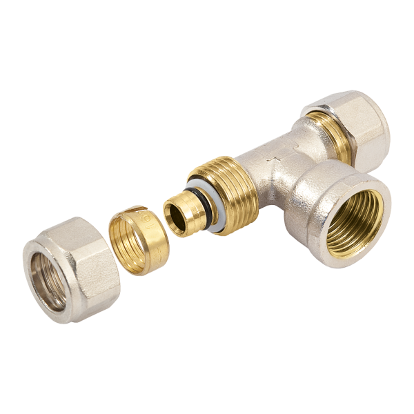 BONFIX Alu-knel verloop T-stuk 20 x 3/4" bi.dr. x 16 mm