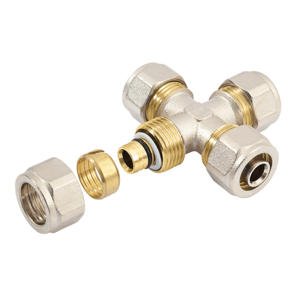 BONFIX Alu-knel kruisstuk 16 x 16 x 16 x 16 mm