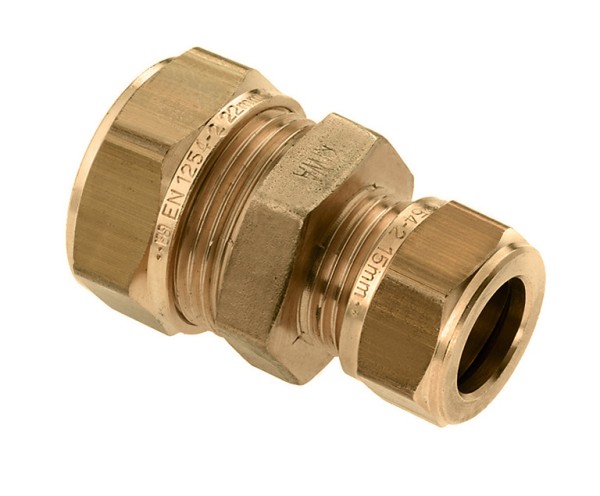 Messing & messing vertinde knelfittingen