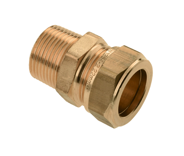 BONFIX Knel messing puntstuk 1/8" bu.dr. x 6 mm