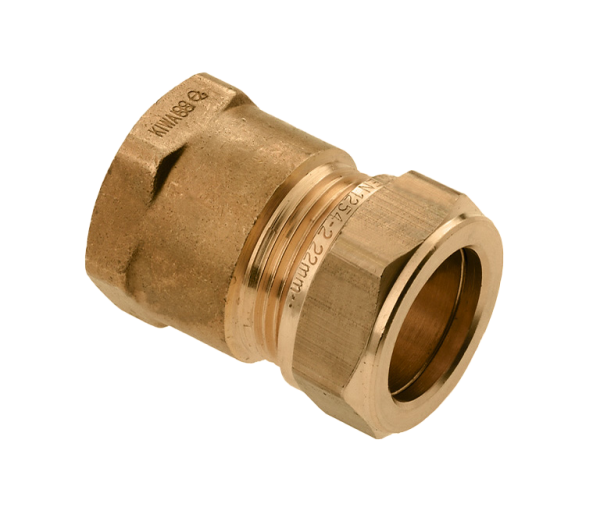 BONFIX Messing & messing vertinde knelfittingen 1 1⁄2 x 42