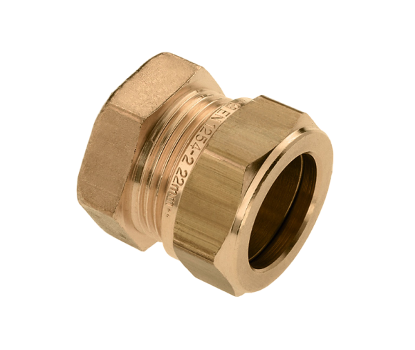 BONFIX Knel messing eindkoppeling 10 mm
